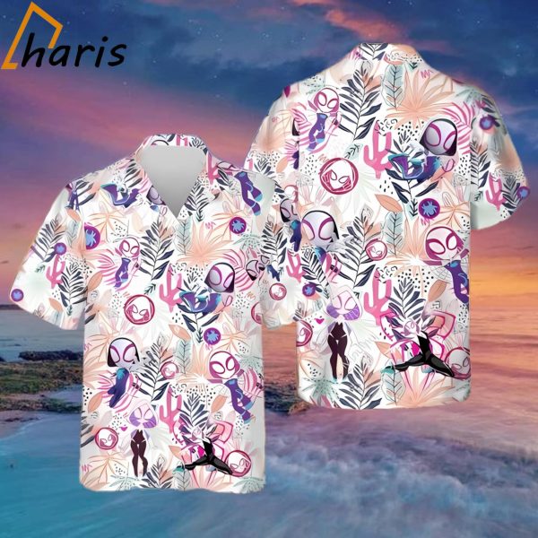 Spider Gwen Stacy  Marvel Hawaiian Shirt Summer Gift