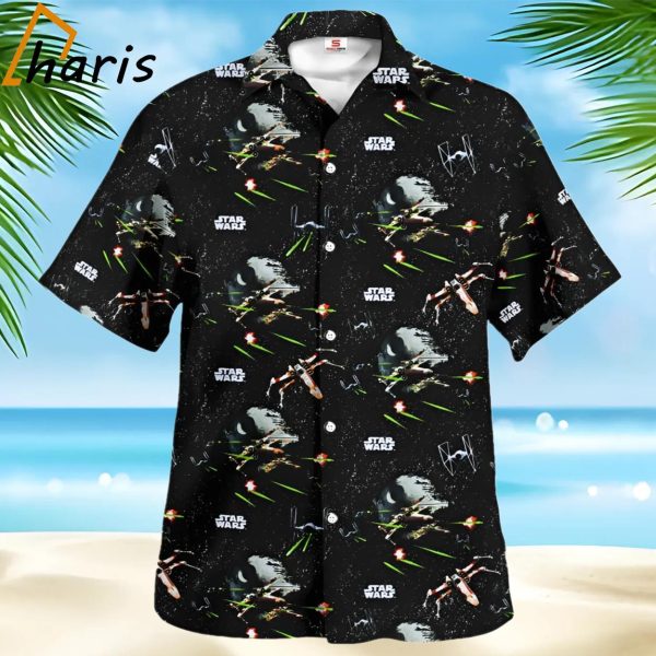 Star Wars Galaxy Pattern Black Hawaiian Shirt Gift For Fan