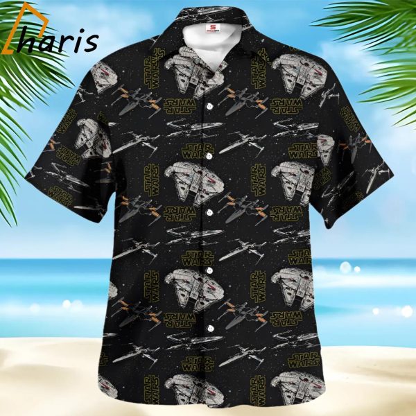 Star Wars Pattern Black Hawaiian Shirt Gift For Fans