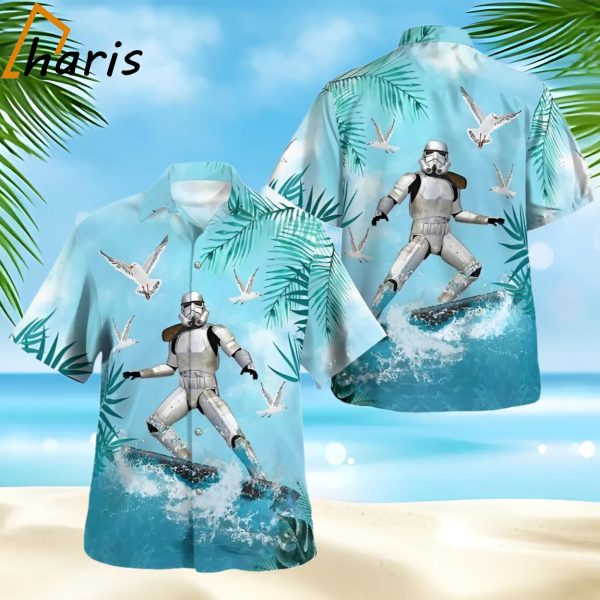 Star Wars Stormtrooper Surfing Hawaiian Shirt