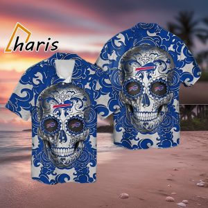 Sugar Skull Buffalo Bills Hawaiian Shirt