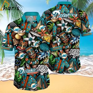 Summer Floral Miami Dolphins Hawaiian Shirt NFL Gift For fan