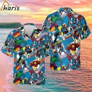 Super Heroes Marvel Hawaiian Shirt Gift For Friends