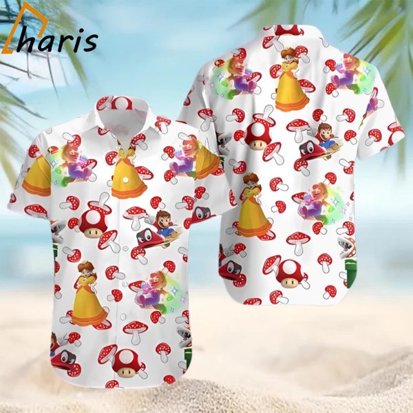 Super Mario Hawaiian Shirt Gift Summer Vacation