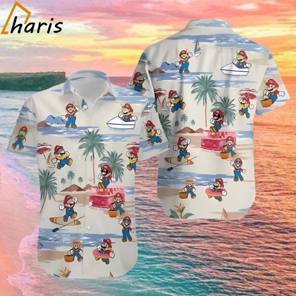 Super Mario Summer Vacation Hawaiian Shirt