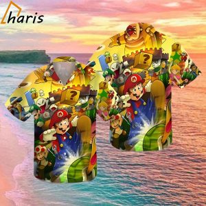 Super Mario Universal 3D Hawaiian Shirt