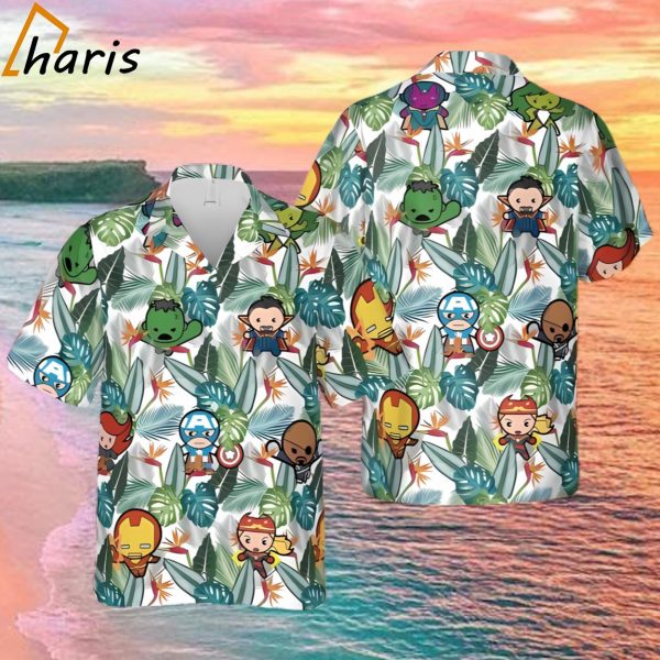 Superhero Beach Holiday Hawaiian Shirt For Summer Vacation