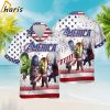 Superhero Movie 4th July Hulk Thor Iron Man Independence Day Hawaiian Shirt