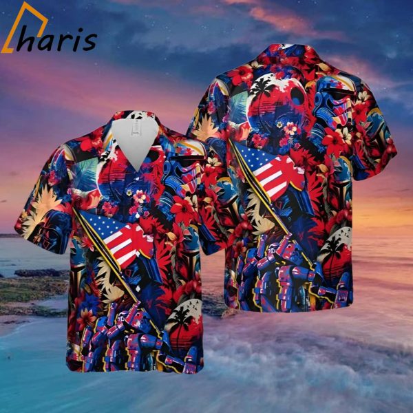 Synthwave Independence Star Wars Hawaiian Shirt