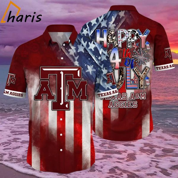 Texas A&M Aggies NCAA Independence Day Hawaiian Shirt