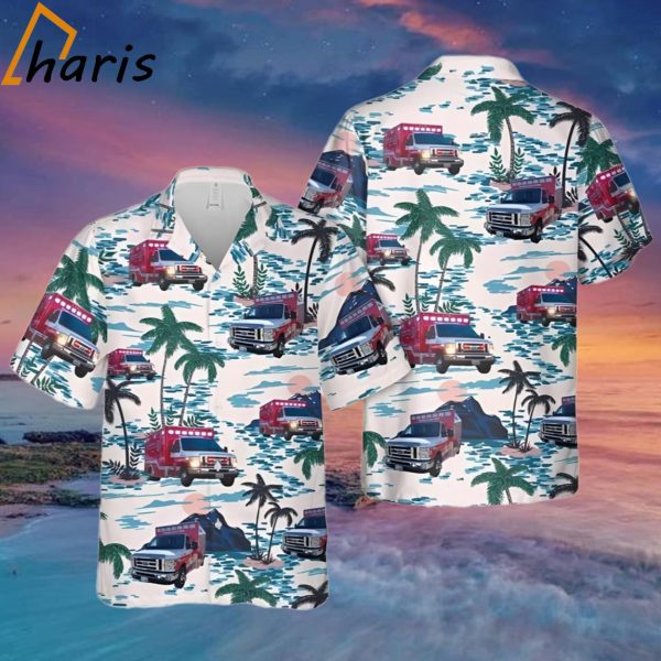 Texas Rockwall County Ems Unique Design Button Down Hawaiian Shirt