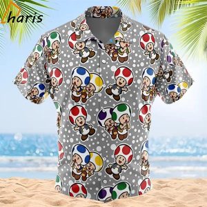 Toad Super Mario Bros Hawaiian Shirt