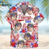 Tropical Flower Trump President Maga Hawaiian Shirt