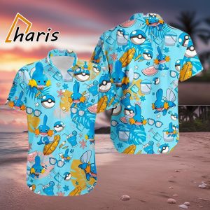 Tropical Mizugrou Bursyamo Mega Pokemon Hawaiian Shirt