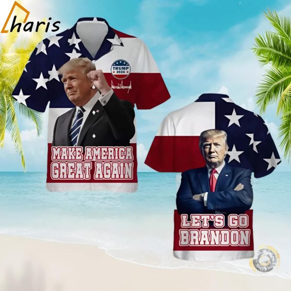 Trump Make America Great Again 4th July Independence Hawaiian Shirt