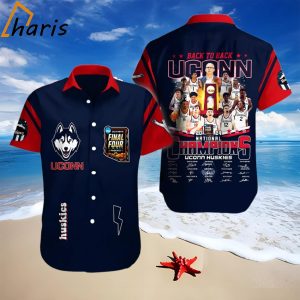 UConn National Champions 2024 Back To Back Hawaiian Shirt