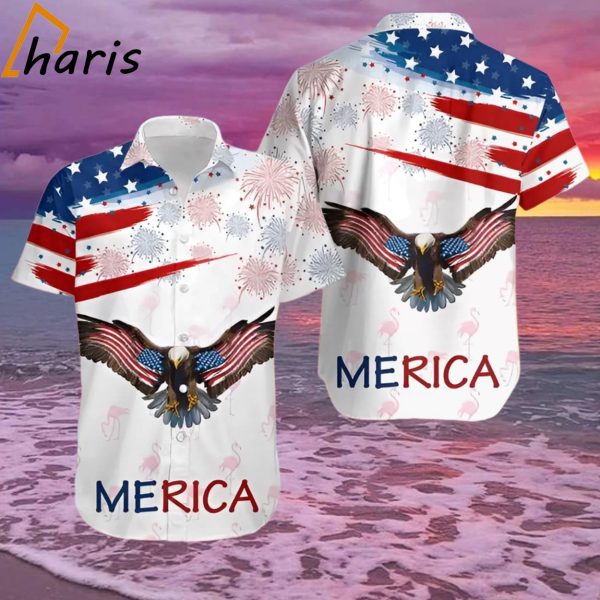 US Eagle Flag Independence Day Hawaiian Shirt