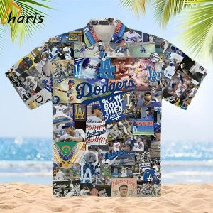 Vintage Dodgers All Over Print 3D Hawaiian Shirt