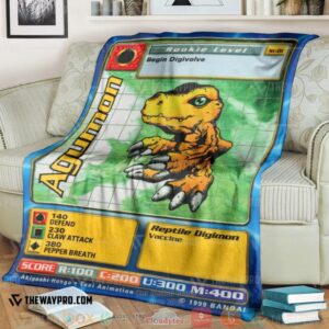 Agumon Soft Blanket 4