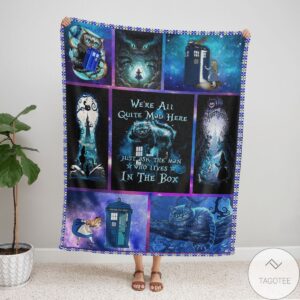 Alice In Wonderland WeRe All Mad Here Blanket