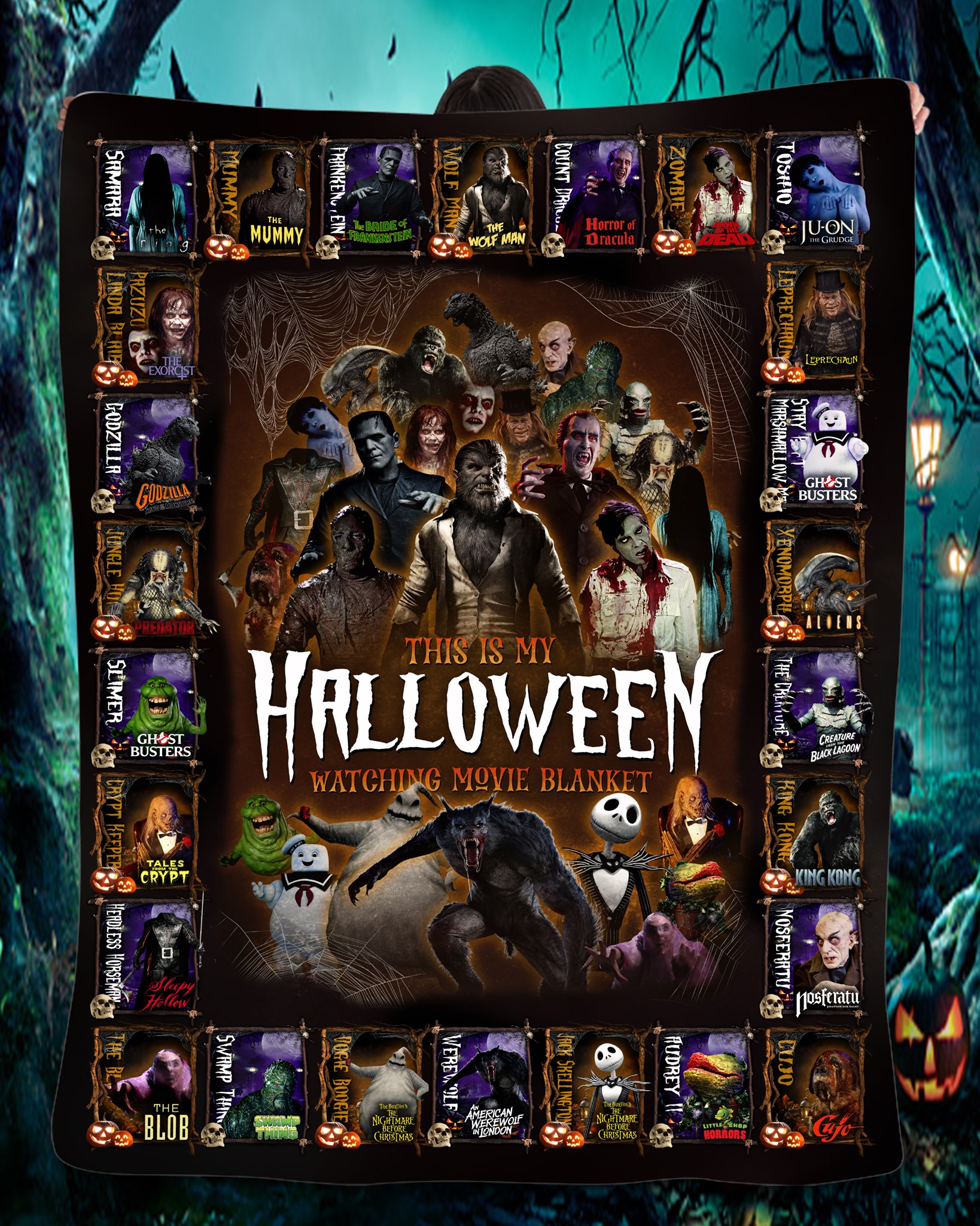 All Classic Creatures Movies This Is My Halloween Movie Watching Blanket All Classic Creatures Movies This Is My Halloween Movie Watching Blanket