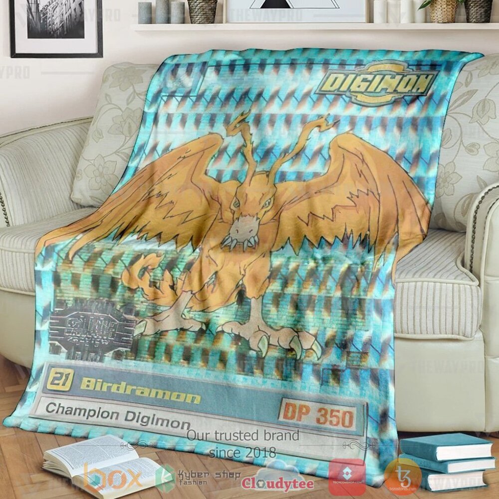 Anime Digimon Cockatrimon Custom Soft Blanket 1 Anime Digimon Cockatrimon Custom Soft Blanket 1