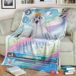 Anime Digimon Gomamon Custom Soft Blanket 1