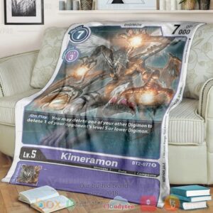 Anime Digimon Kimeramon Custom Soft Blanket 1