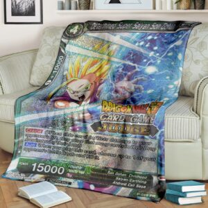 Anime Dragon Ball The Determined Super Saiyan Son Gohan Soft Blanket 1