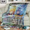 Anime Dragon Ball The Determined Super Saiyan Son Gohan Soft Blanket 3