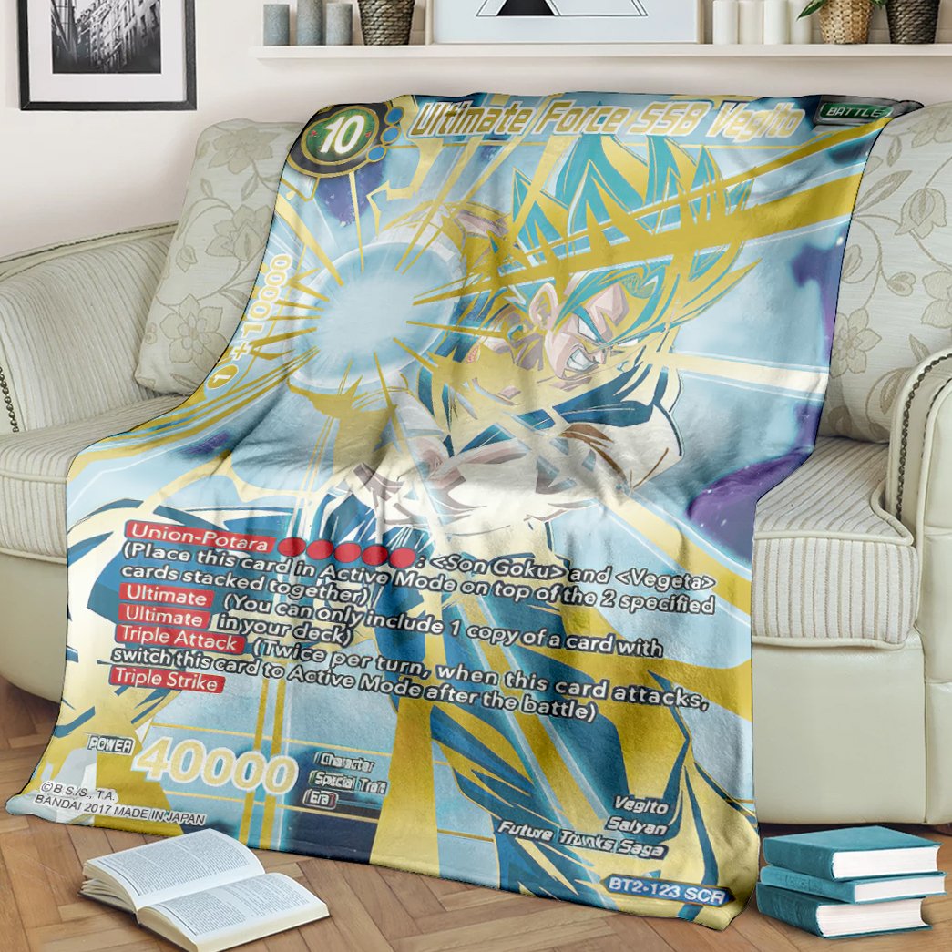 Anime Dragon Ball Ultimate Force Ssb Vegito Custom Soft Blanket 1 Anime Dragon Ball Ultimate Force Ssb Vegito Custom Soft Blanket 1