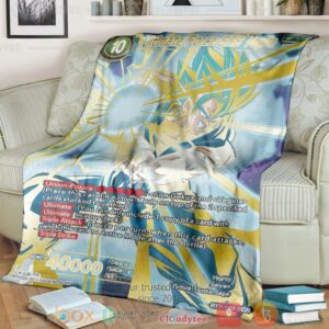 Anime Dragon Ball Ultimate Force Ssb Vegito Custom Soft Blanket 2
