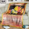Anime Fire Mouse Pokemon Cyndaquil Quilt Blanket