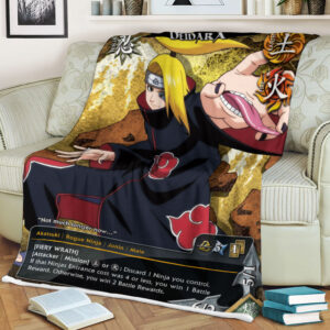 Anime Naruto Deidara Sherpa Blanket