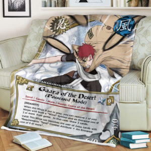Anime Naruto Gaara Sherpa Blanket 1