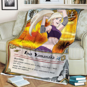 Anime Naruto Ino Yamanaka Sherpa Blanket 1