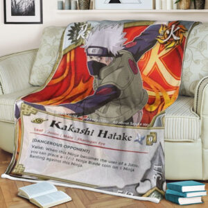 Anime Naruto Kakashi Sherpa Blanket 1