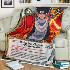 Anime Naruto Kotetsu Hagane Andtransformedand Sherpa Blanket