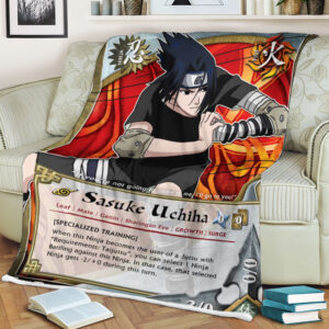 Anime Naruto Sasuke Sherpa Blanket 2