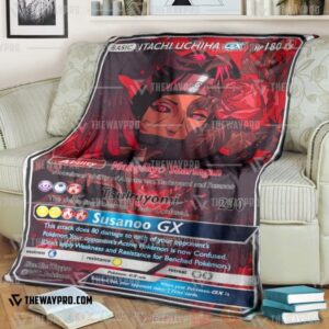 Anime Naruto Shippuden Itachi Uchiha Red Blanket