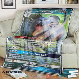 Anime Pokemon Alolan Persian Gx Cosmic Eclipse Soft Blanket 4