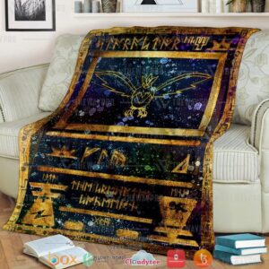 Anime Pokemon Ancient Staraptor Soft Blanket