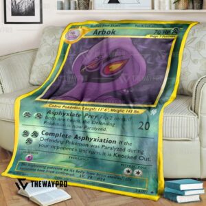 Anime Pokemon Arbok Quilt Blanket