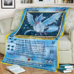 Anime Pokemon Articuno Custom Soft Blanket