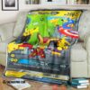 Anime Pokemon Avengers Pikachu Gx Soft Blanket