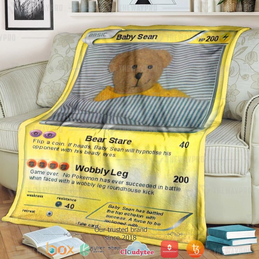 Anime Pokemon Baby Sean Soft Blanket Anime Pokemon Baby Sean Soft Blanket