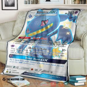 Anime Pokemon Banette Gx Celestial Storm Soft Blanket 4
