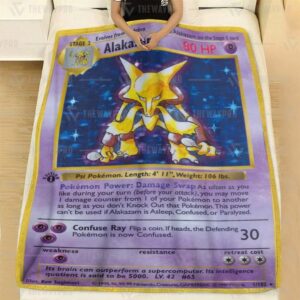 Anime Pokemon Basic Alakazam Blanket