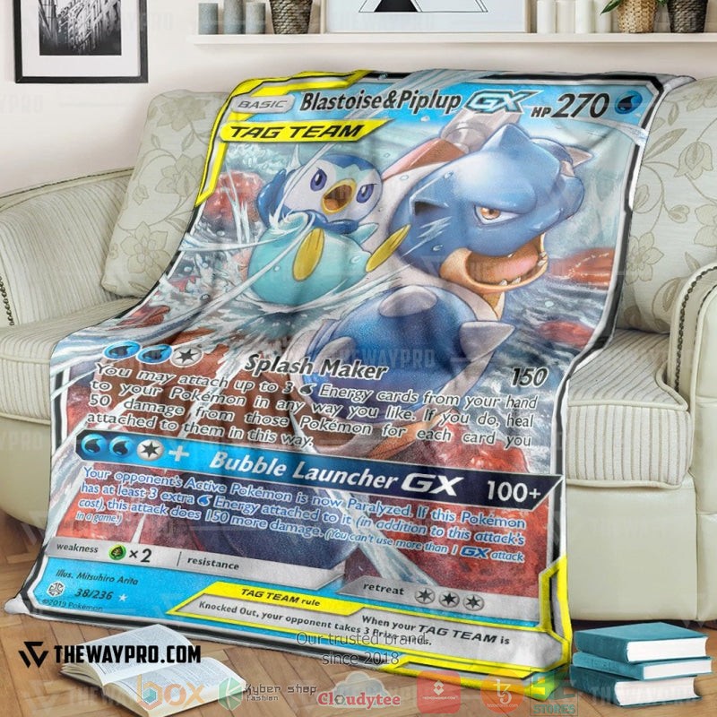 Anime Pokemon Blastoise Piplup Gx Cosmic Eclipse Soft Blanket 4 Anime Pokemon Blastoise Piplup Gx Cosmic Eclipse Soft Blanket 4