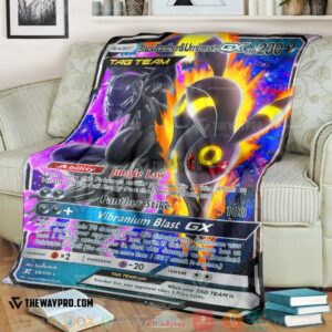 Anime Pokemon Bp Umbreon Tag Team Soft Blanket